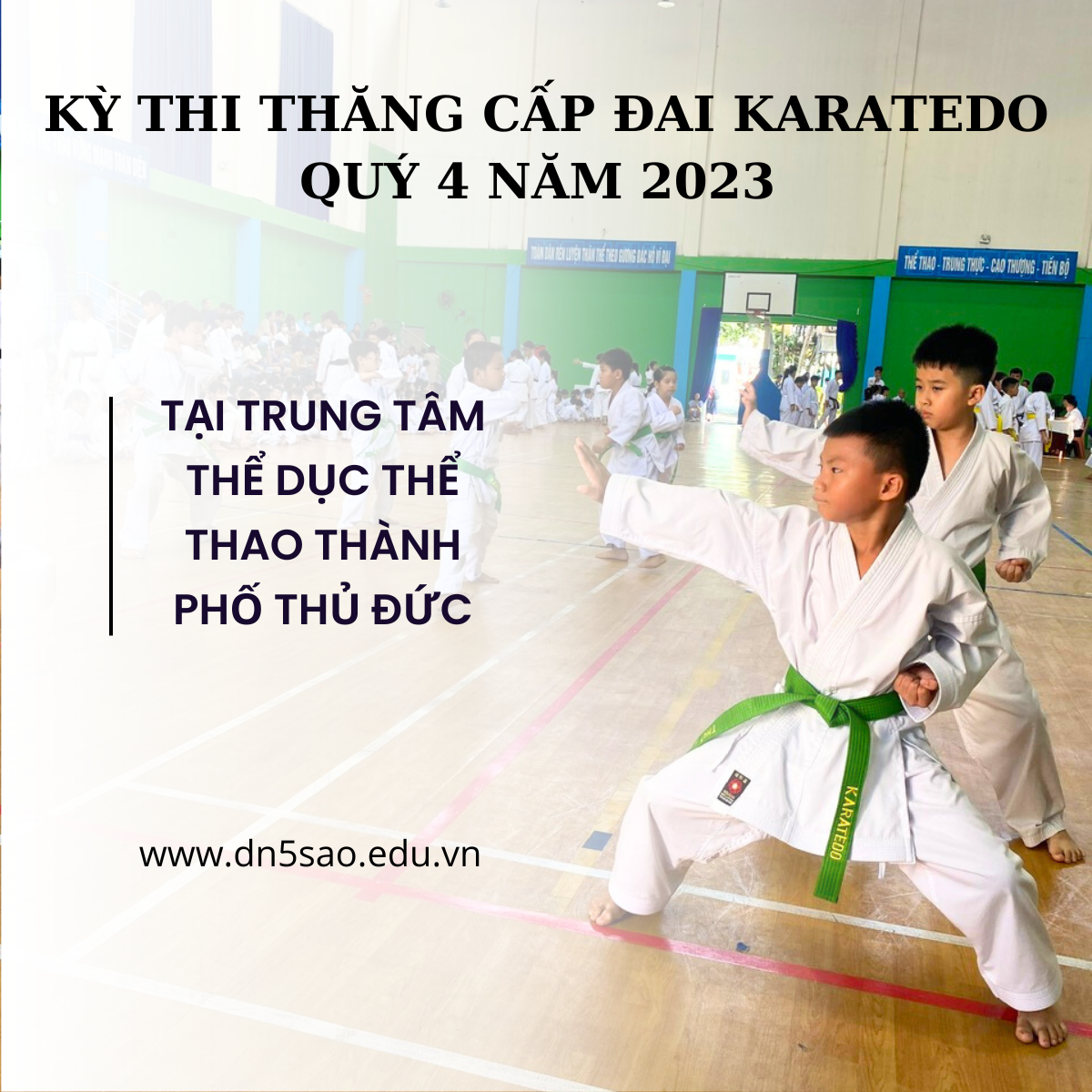 Kỳ thi thăng cấp đai Karatedo quý 4 năm 2023 TP Thủ Đức