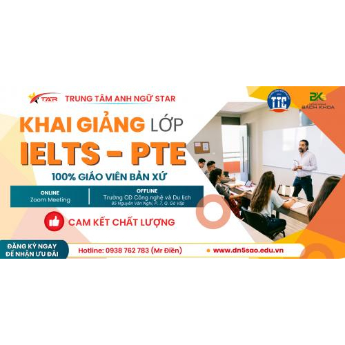 Tuyển Sinh IELTS - PTE - TESOL - Tiếng Anh Giao Tiếp