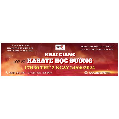 Thông Báo Khai Giảng Lớp Võ Karate Học Đường 🥋 - dn5sao.edu.vn